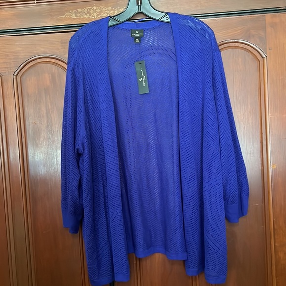 Worthington Woman NWT Violet Light Knit Open Cardigan - Picture 2 of 9